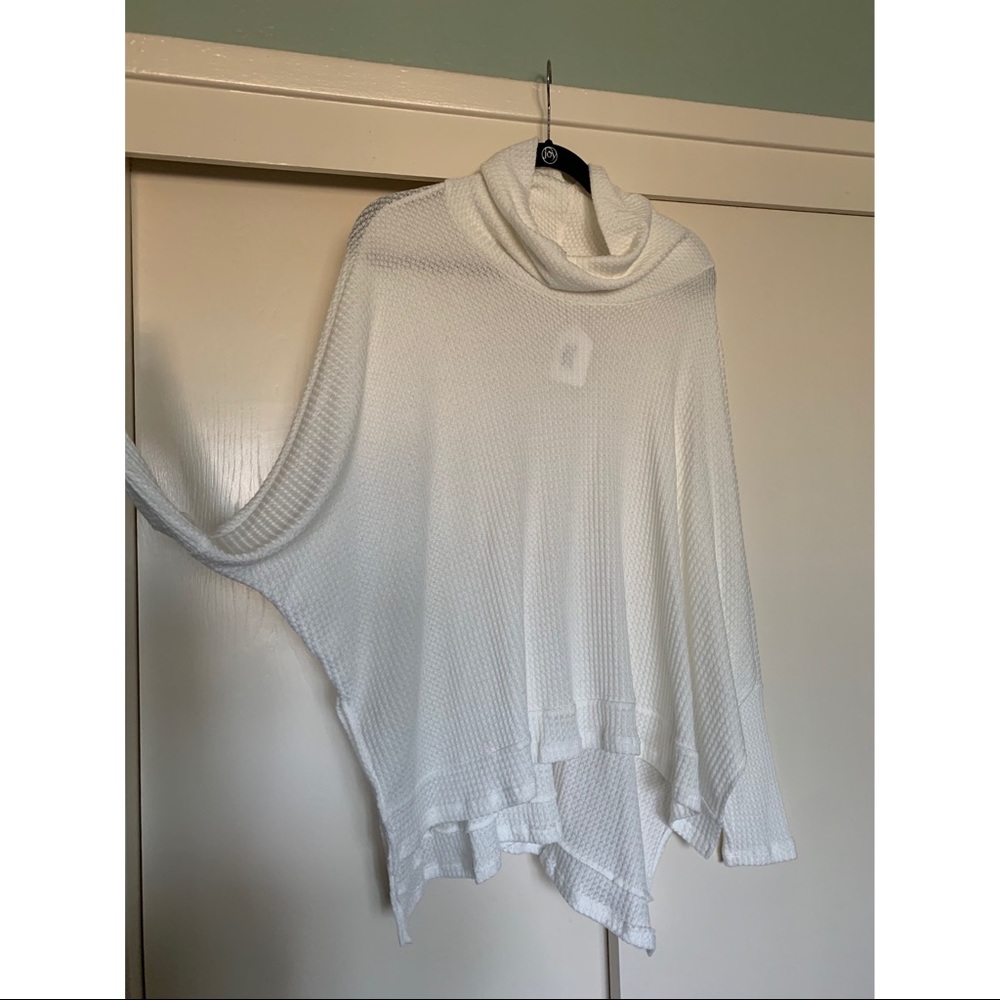 Waffle knit White tunic